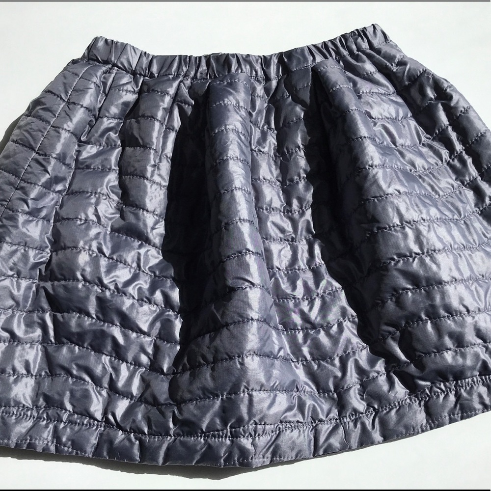 J crew Crewcuts girls grey puffer skirt size 8